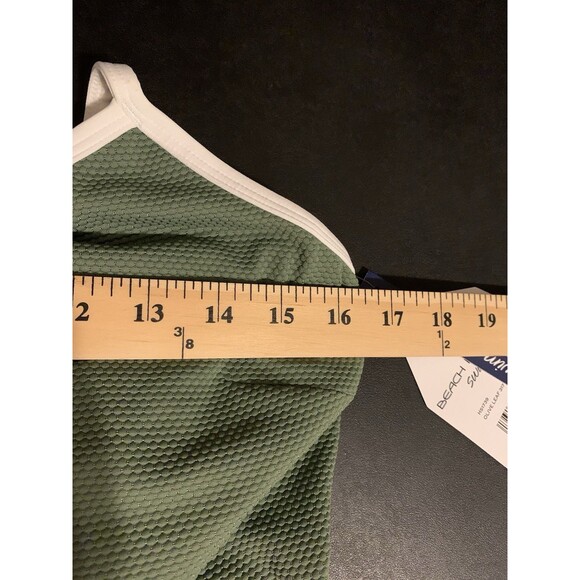 Beach House Swim Top Womens Size 14 Underwire Tankini Olive Leaf NWT - Picture 7 of 9
